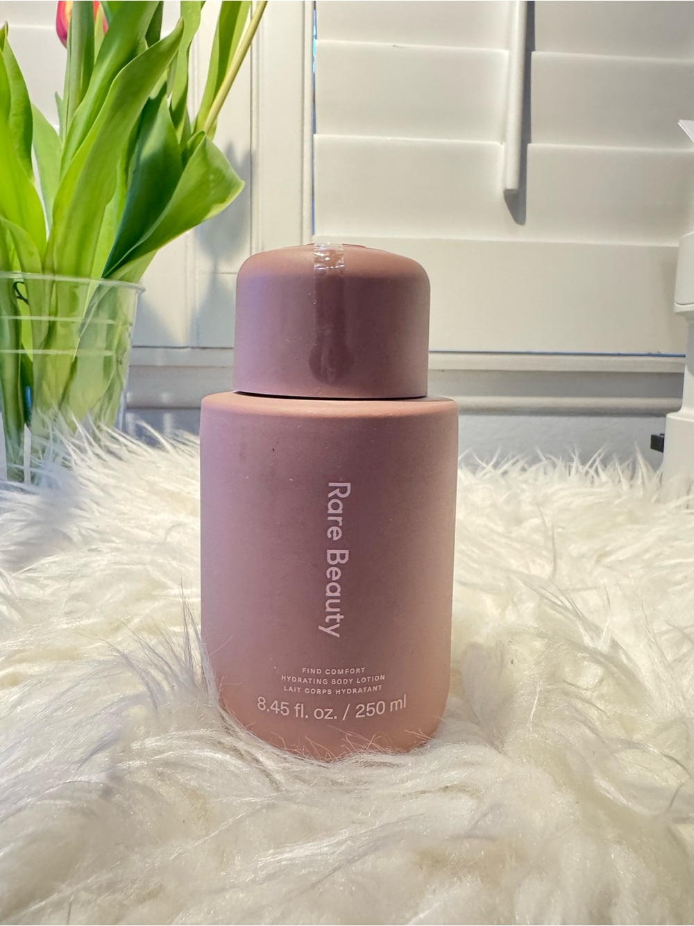 Rare Beauty Hydrating Body Lotion in Dusty Rose Pink